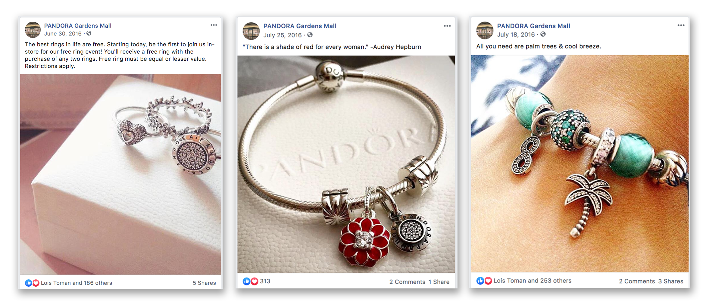 Pandora Jewelry: Social Media LionMaus